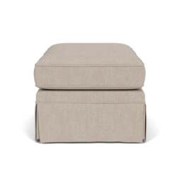 Foot Stool - Natural - Luxury Italian Linen - Dawson Small - The Cotswold Company - thumbnail 3
