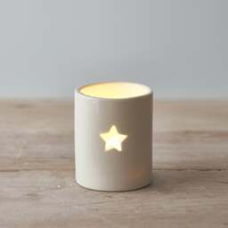 Star White Tealight Holder Small - Home Accessories - The Cotswold Company - thumbnail 2