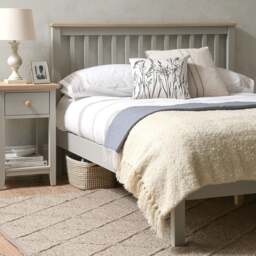 King Size Bed - Chester Dove Grey - The Cotswold Company