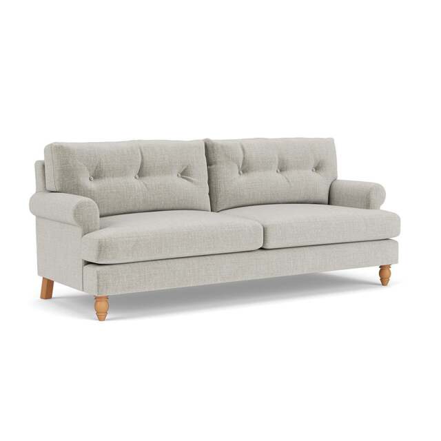 4 Seater Sofa - Grey Mist - Eco Chenille - Talbot - The Cotswold Company - image 1