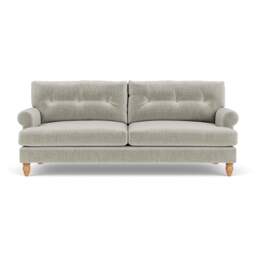 4 Seater Sofa - Grey Mist - Eco Chenille - Talbot - The Cotswold Company - thumbnail 2