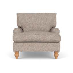 Armchair - Natural Mix - Textured Weave - Morris - The Cotswold Company - thumbnail 2