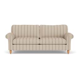 4 Seater Sofa - Charcoal - Compton Stripe - Hurley - The Cotswold Company - thumbnail 2