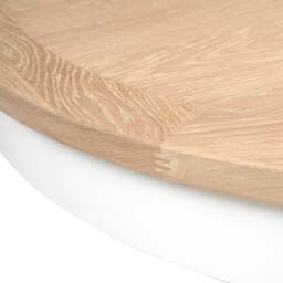 4-6 Seater Round Extending Dining Table - Chester Pure White - The Cotswold Company - thumbnail 5