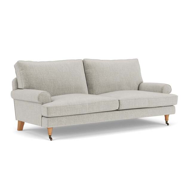 3 Seater Sofa - Grey Mist - Eco Chenille - Stewart - The Cotswold Company - image 1