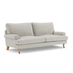 3 Seater Sofa - Grey Mist - Eco Chenille - Stewart - The Cotswold Company - thumbnail 1