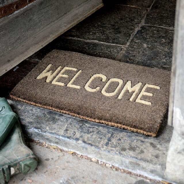 Welcome Doormat - Charcoal 45x75cm - Home Accessories - The Cotswold Company - image 1
