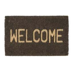 Welcome Doormat - Charcoal 45x75cm - Home Accessories - The Cotswold Company - thumbnail 3