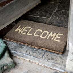 Welcome Doormat - Charcoal 45x75cm - Home Accessories - The Cotswold Company