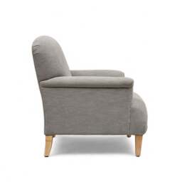 Armchair - Mid Grey - Cotton Linen Weave - Express Delivery Sofas - George  - The Cotswold Company - thumbnail 3