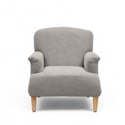 Armchair - Mid Grey - Cotton Linen Weave - Express Delivery Sofas - George  - The Cotswold Company - thumbnail 7