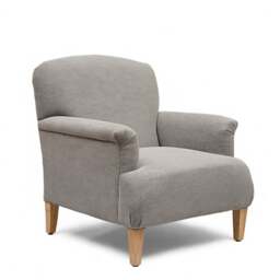 Armchair - Mid Grey - Cotton Linen Weave - Express Delivery Sofas - George  - The Cotswold Company - thumbnail 2