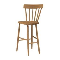 Elkstone Mellow Oak Spindleback Bar Stool - The Cotswold Company - thumbnail 7