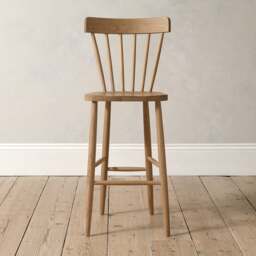 Elkstone Mellow Oak Spindleback Bar Stool - The Cotswold Company - thumbnail 5
