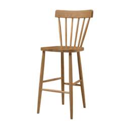 Elkstone Mellow Oak Spindleback Bar Stool - The Cotswold Company - thumbnail 6