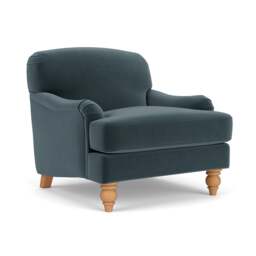 Armchair - Night Sky - Matt Velvet - Ashbee - The Cotswold Company - thumbnail 1