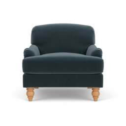 Armchair - Night Sky - Matt Velvet - Ashbee - The Cotswold Company - thumbnail 2