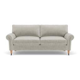 3 Seater Sofa - Grey Mist - Eco Chenille - Osbourne - The Cotswold Company - thumbnail 2
