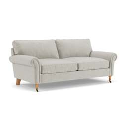 3 Seater Sofa - Grey Mist - Eco Chenille - Osbourne - The Cotswold Company - thumbnail 1