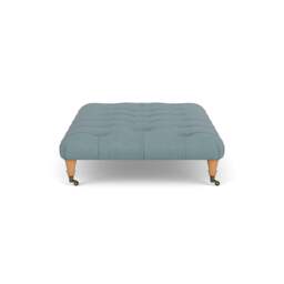 Foot Stool - Sky blue - House linen mix - Amelia Large - The Cotswold Company - thumbnail 3