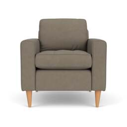 Armchair - Mid Grey - House Linen Mix - Saxon - The Cotswold Company - thumbnail 2