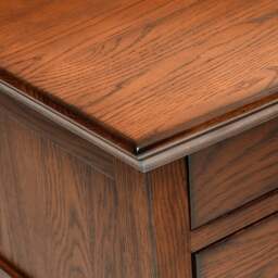 Winchcombe Dark Oak Dressing Table - The Cotswold Company - thumbnail 7