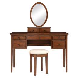 Winchcombe Dark Oak Dressing Table - The Cotswold Company - thumbnail 6