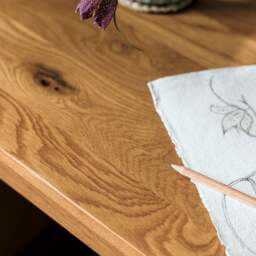 Elkstone Mellow Oak Executive Desk - The Cotswold Company - thumbnail 3