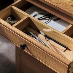 Elkstone Mellow Oak Executive Desk - The Cotswold Company - thumbnail 4