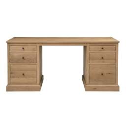 Elkstone Mellow Oak Executive Desk - The Cotswold Company - thumbnail 5