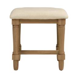 Dressing Table Stool - Elkstone Mellow Oak - The Cotswold Company - thumbnail 3