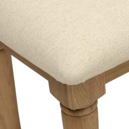 Dressing Table Stool - Elkstone Mellow Oak - The Cotswold Company - thumbnail 5