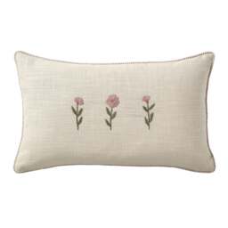 Pale Rose Stems Cushion - Home Accessories - The Cotswold Company - thumbnail 5