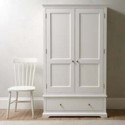 Fairford Soft White Double Wardrobe - The Cotswold Company - thumbnail 1