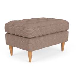 Foot Stool - Autumn Mix - Textured Weave - Saxon Small - The Cotswold Company