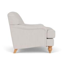 Armchair - Soft White - Luxury Italian Linen - Ashbee - The Cotswold Company - thumbnail 3