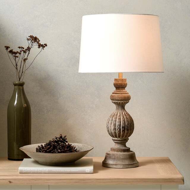 Bridewell White Wash Table Lamp - Home Accessories - The Cotswold Company - image 1