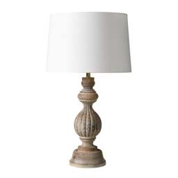 Bridewell White Wash Table Lamp - Home Accessories - The Cotswold Company - thumbnail 4