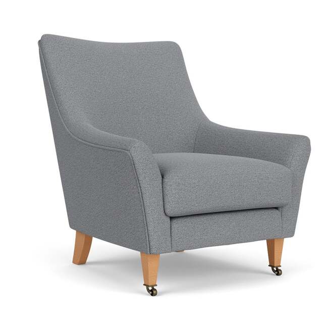 Armchair - Blue Marl - House Weave - Martha - The Cotswold Company - image 1