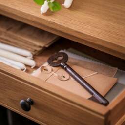 Elkstone Mellow Oak Extra Large Console Table - The Cotswold Company - thumbnail 3