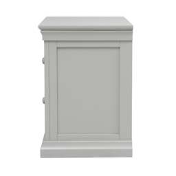 Chantilly Pebble Grey Large 2 Drawer Bedside Table - The Cotswold Company - thumbnail 5