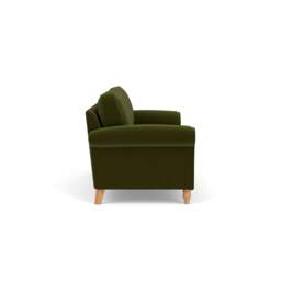 4 Seater Sofa - Forest Green - Matt Velvet - Hurley - The Cotswold Company - thumbnail 3
