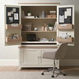 Hideaway Home Office - Chester Classic Cream - The Cotswold Company