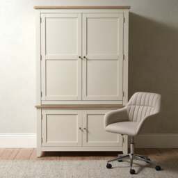 Hideaway Home Office - Chester Classic Cream - The Cotswold Company - thumbnail 3