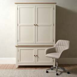 Hideaway Home Office - Chester Classic Cream - The Cotswold Company - thumbnail 2