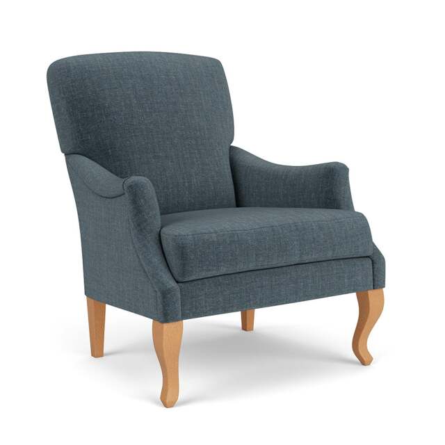Armchair - Teal - Eco Chenille - Elsie - The Cotswold Company - image 1