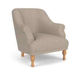 Armchair - Natural - Herringbone Weave - Everett - The Cotswold Company