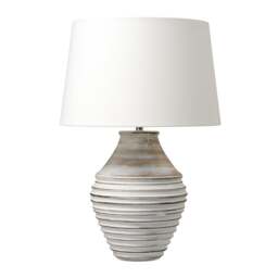 Calcutt Wooden Ribbed Table Lamp - Home Accessories - The Cotswold Company - thumbnail 5