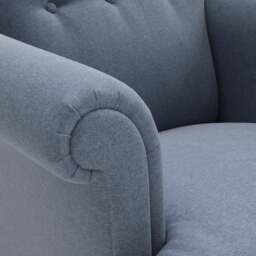 Armchair - Indigo - House Linen Mix - Harriet - The Cotswold Company - thumbnail 5