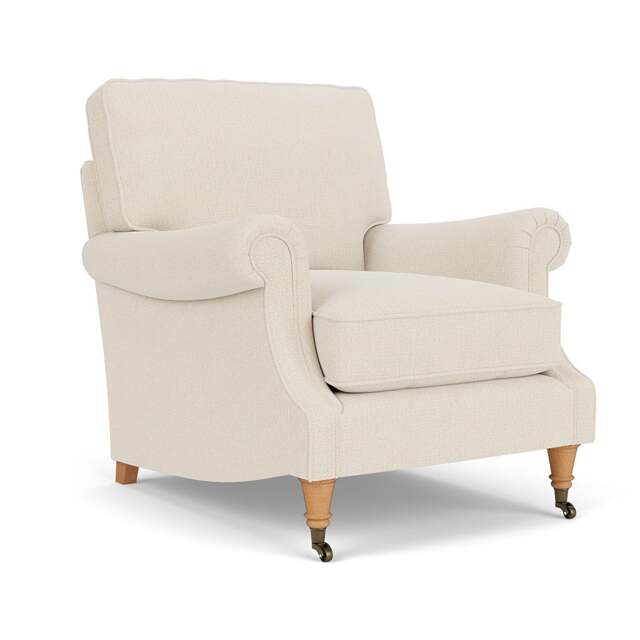 Armchair - Cream - House Weave - Taylor High Back - The Cotswold Company - image 1